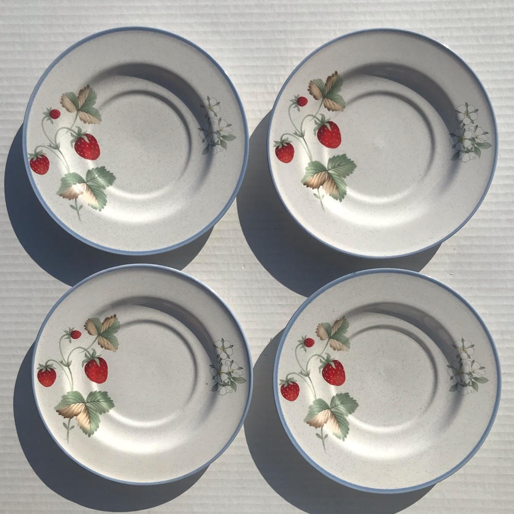 Set Of 4 Savoir Vivre “Luscious” Saucers 6.5”